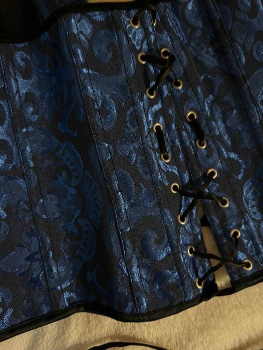 Корсет темно-синего цвета