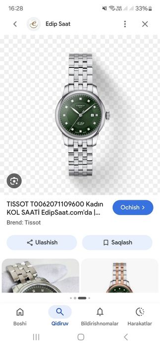 Tissot orginal soat sotiladi teshkirb olavaraszlar
