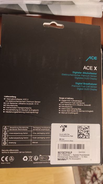 Alcooltester digital profesional ACE X