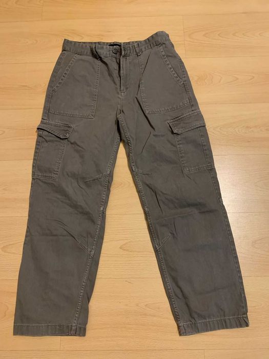 Grey Mens Cargo Pants from Bershka