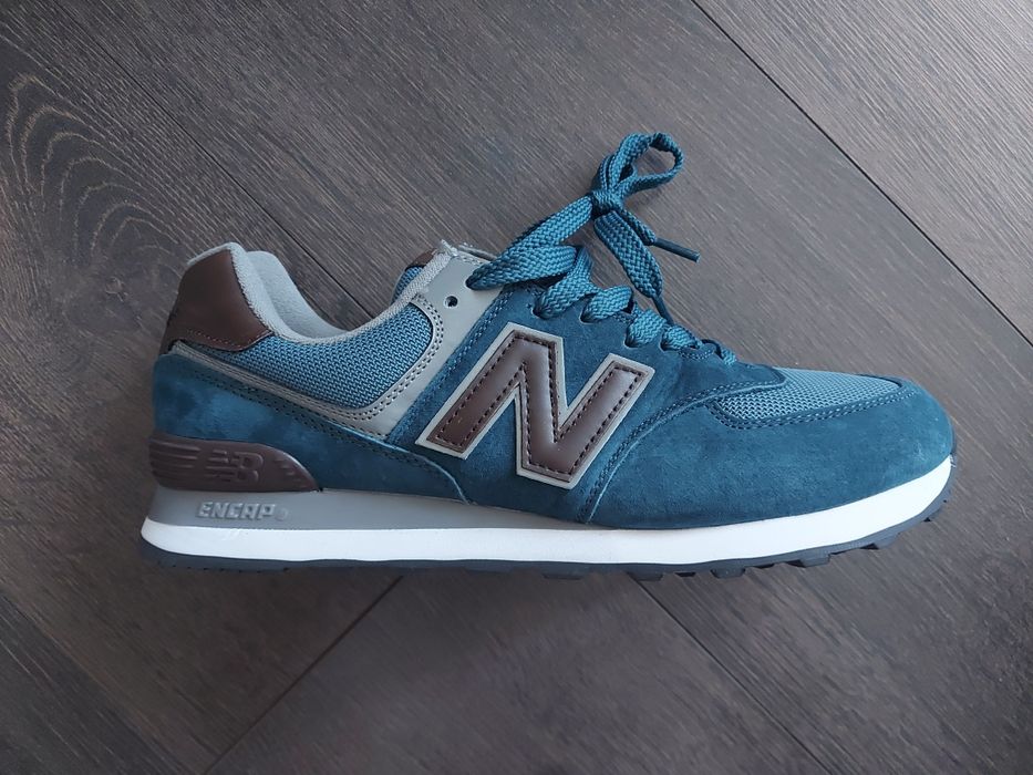 New Balance 574 Blue dk Brown