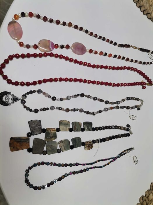 Само 14 Евро - 5 БРОЯ гердани и колиета от натурални камъни