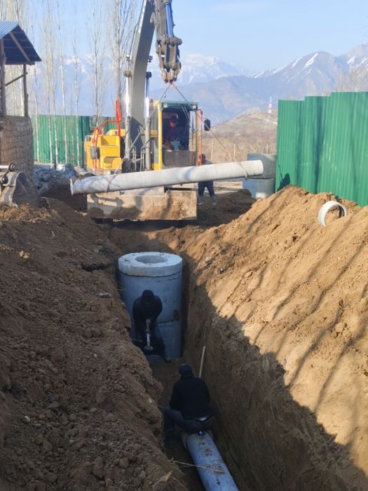 -  Монтаж магистралная канализация и водопровод.
-  дачный септик, лив