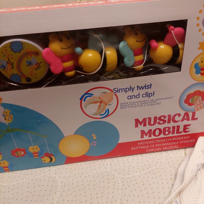 Jumbo baby musical mobile въртяща се музикална играчка