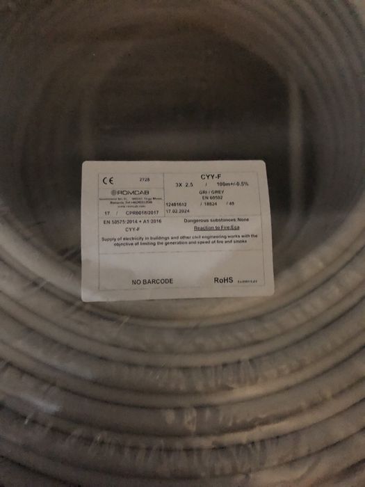 cablu  electric  fy si cyyf