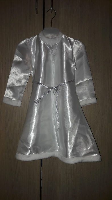 Rochie alba "Fulg de nea", 4 - 6 ani, serbare, inger, NOUA