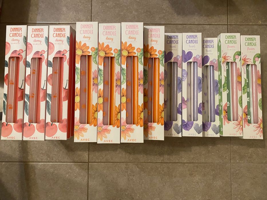 Lot 100 lumanari pentru cina