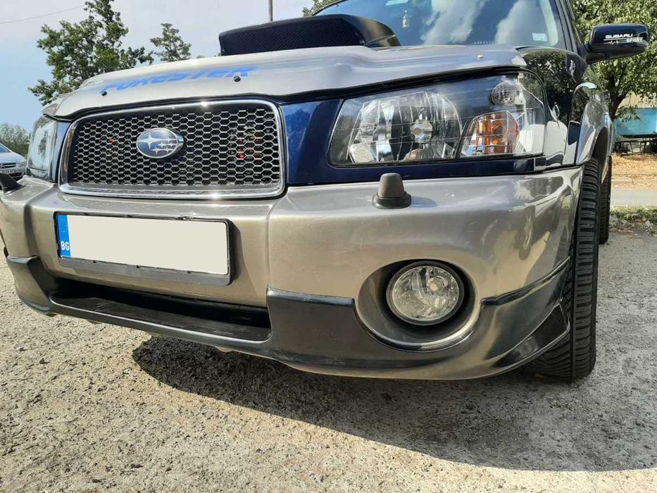 Спойлер (тунинг добавка) предна броня Subaru Forester 2 Pre-facelift