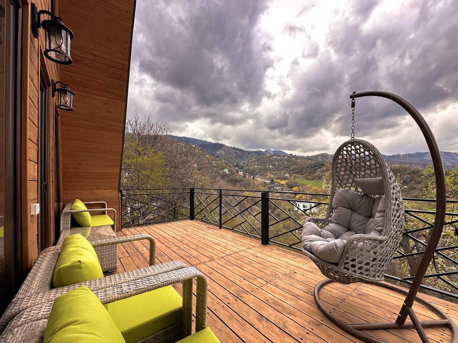 Глэмпинг в горах / Домик Афрейм / Баня