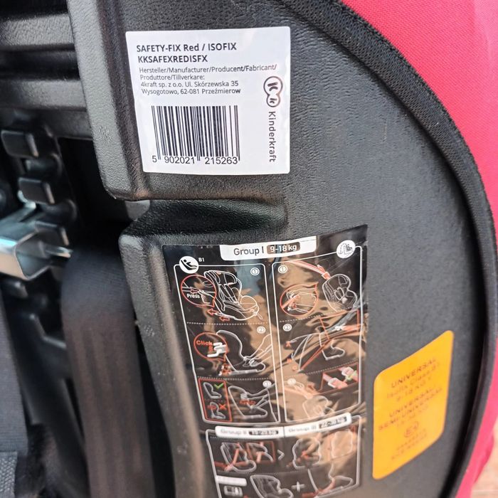 Vand Scaun auto ISOFIX Kinderkraft Safety-Fix, 9-36 kg