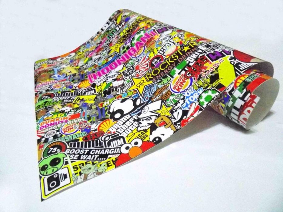Супер БОМБ стикер ОРИГИНАЛ sticker BOMB 150х50см JDM