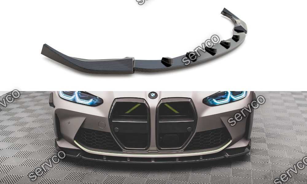 Prelungire bara fata Bmw Seria M4 G82 2021- v5 - Maxton Design Carbon