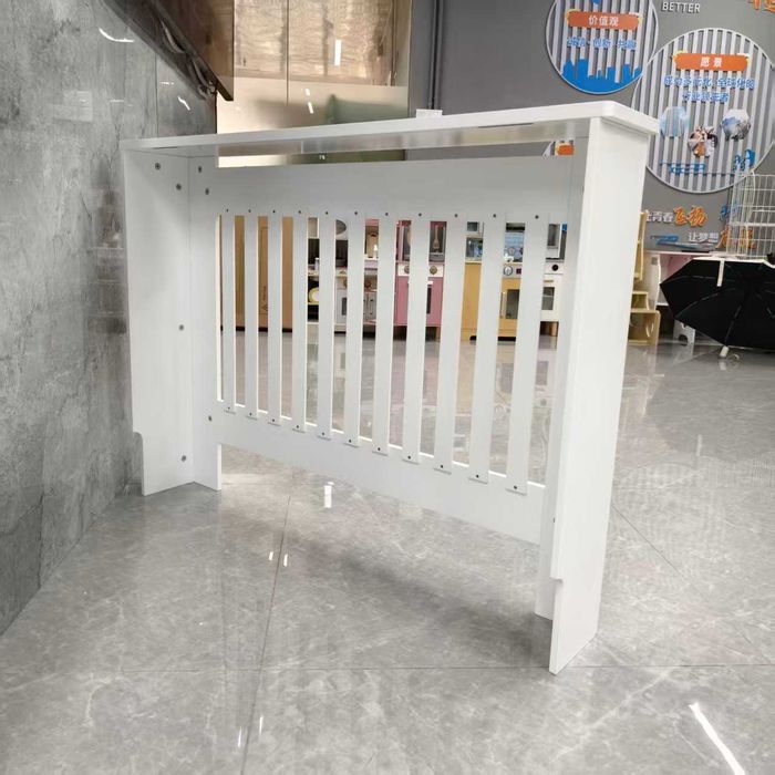 Panou decorativ- Mască calorifer, lemn MDF alb lucios S