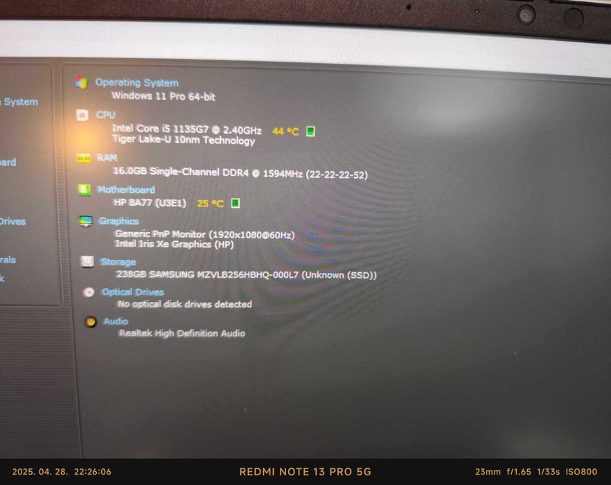 Laptop Hp Probook 450 G8, clasa business, i5 gen11, 16Gb Ram. Garantie