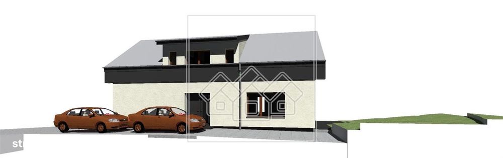Casa individuala, cu 129 mp utili si teren de 328 mp