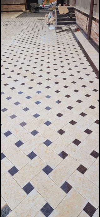 Тротуарная плитка, брусчатка, бордюры