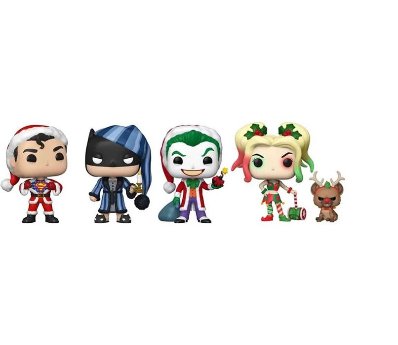 Set 4 Figurine Funko POP Heroes DC Holiday