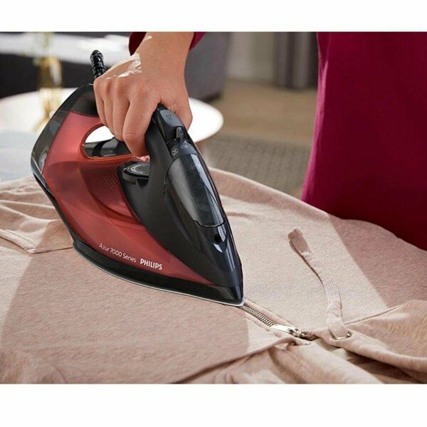 Паровой утюг Philips Azur DST7022/40, Чёрный, Красный