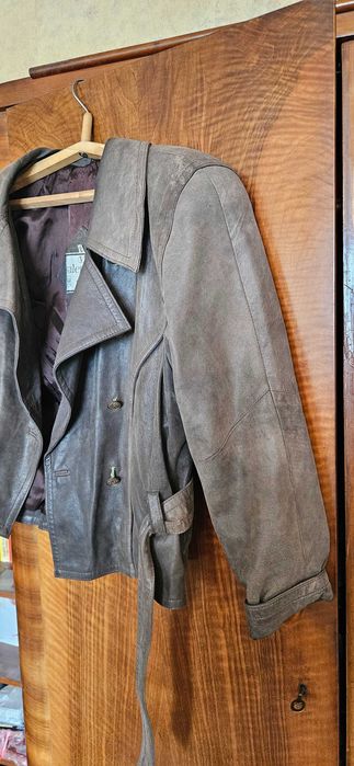 Валентино Valentino дамско ретро кожено яке сако с колан