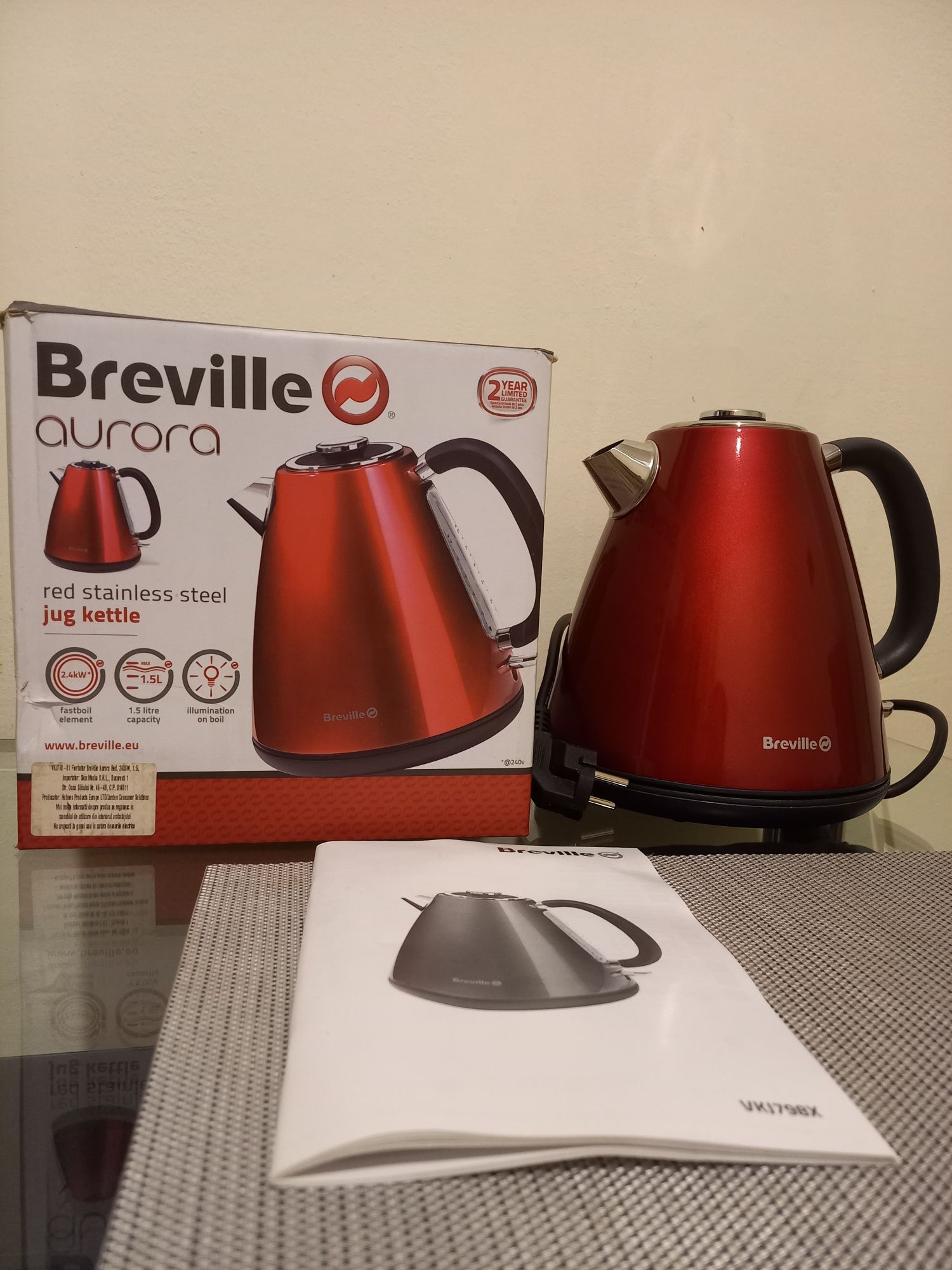 Breville aurora clearance kettle