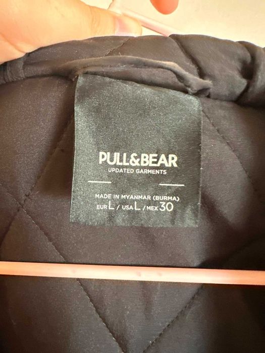 Куртка Pull&Bear \ L \ Длинная \ Чёрная
