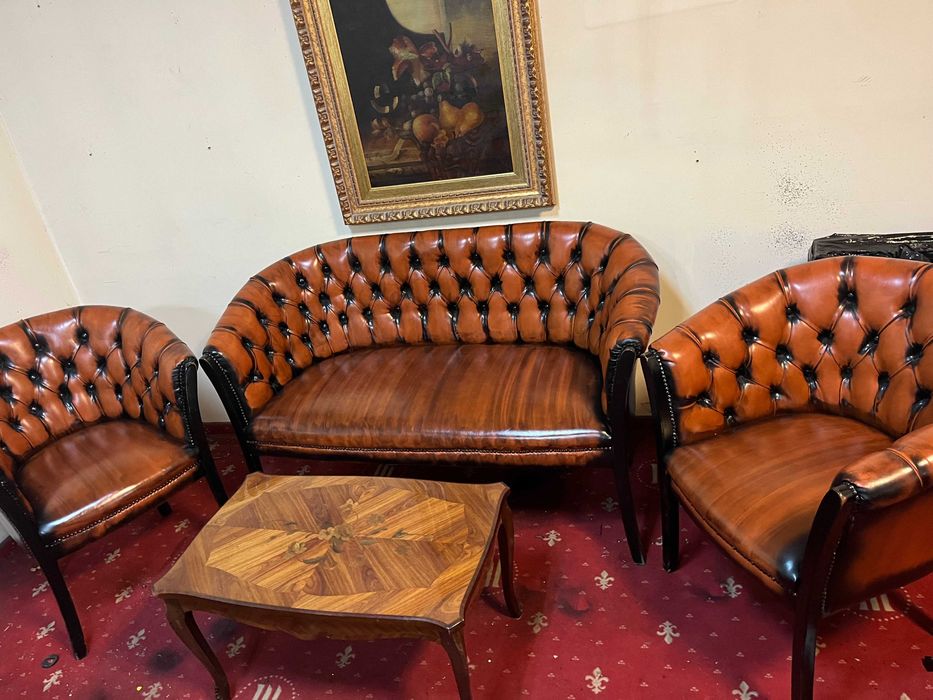 Canapea+2 fotolii stil Chesterfield!