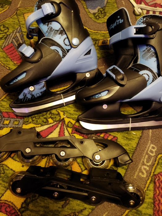 Продам раздвижные коньки 2 в 1