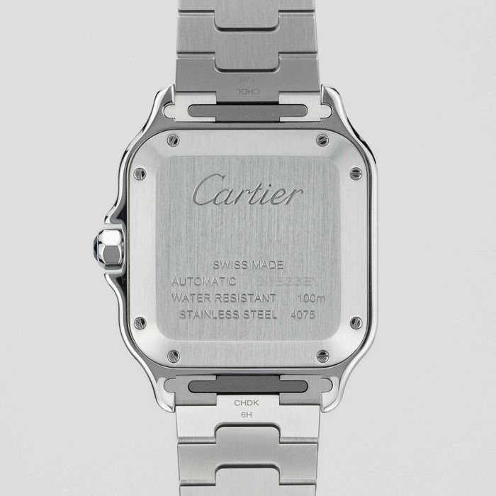 Cartier Santos de Cartier Medium Yellow Gold & Steel Diamond W3SA0007