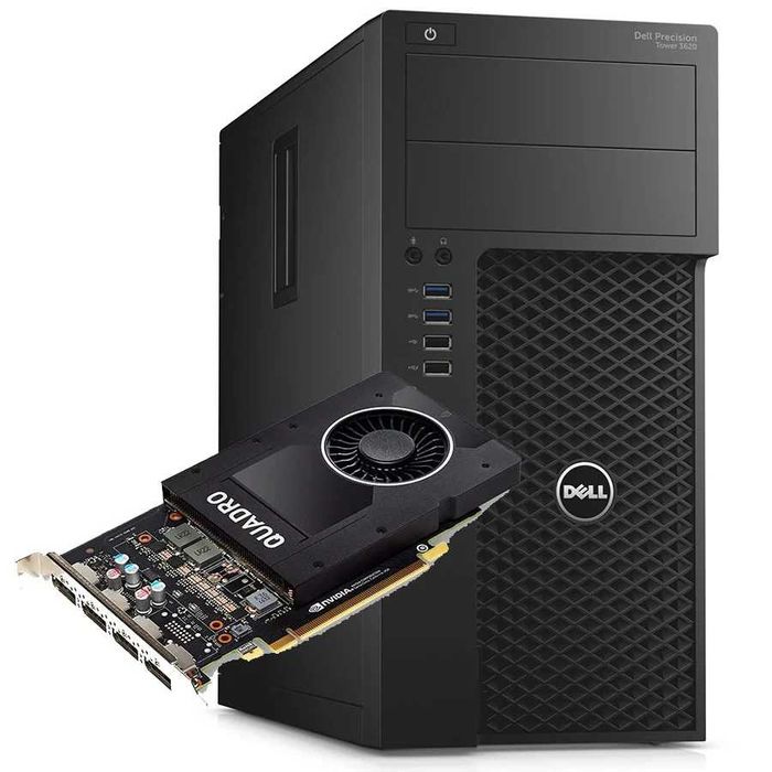 Unitate PC Dell Precision 3620 Tower, 32gb, Quadro P2000, 256gb+500gb