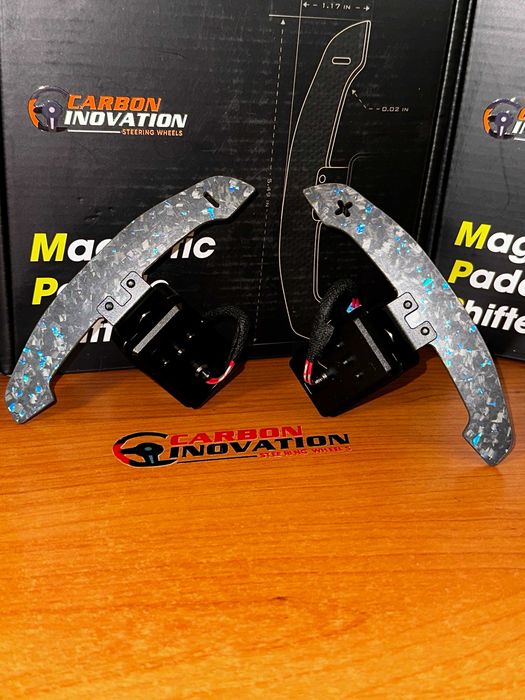 Padele Magnetice Carbon Forjat Albastru - BMW - Seria G - Seria F