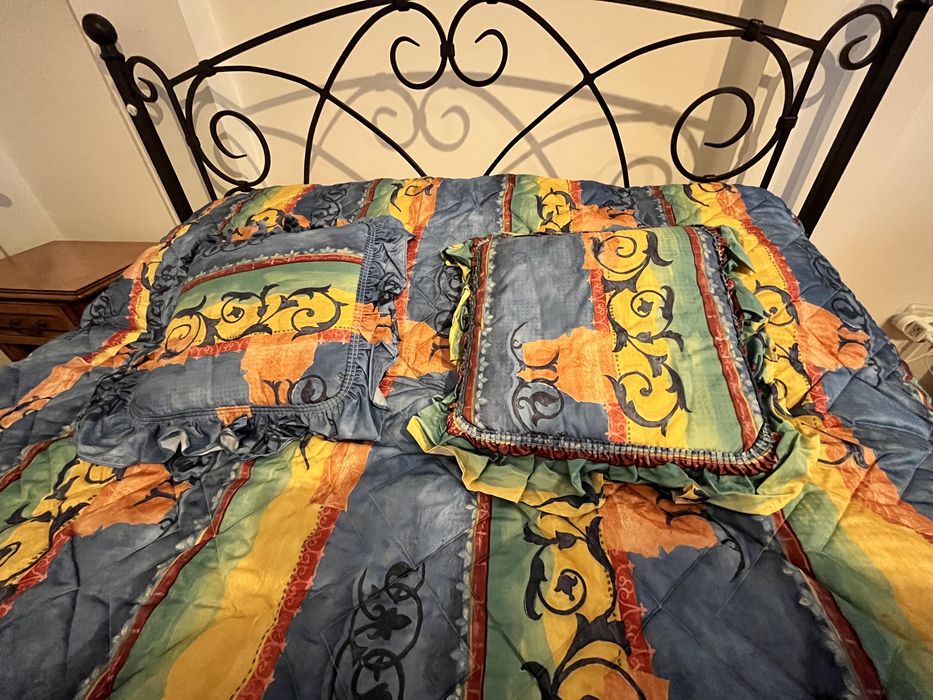 Set 3 piese cuvertura pat satinata