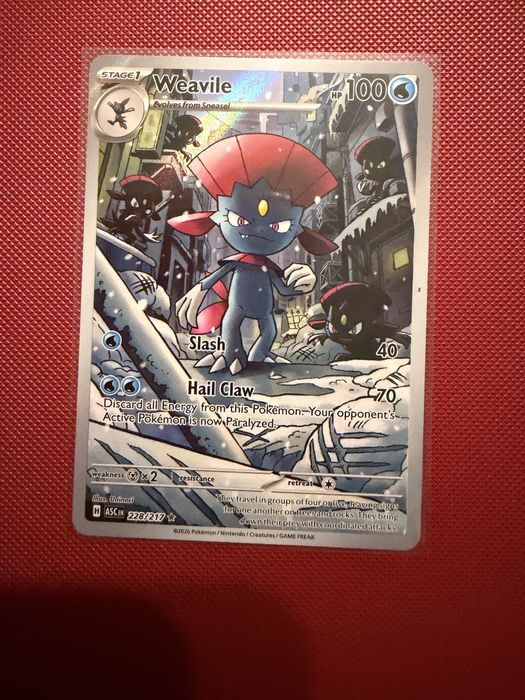 Weavile Ascended Heroes 228/217 Pokemon TCg