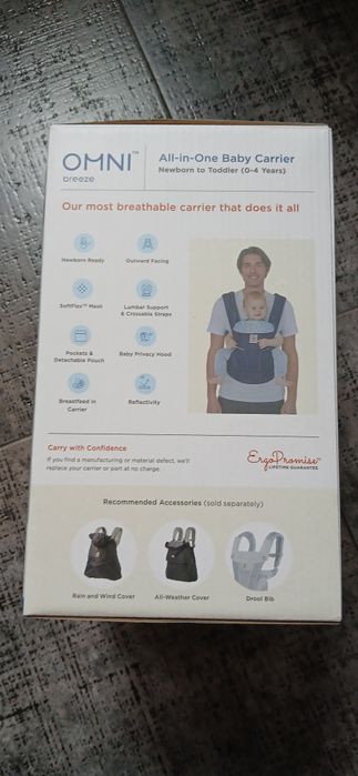 Ergobaby Ергономична раница Omni Breeze синя