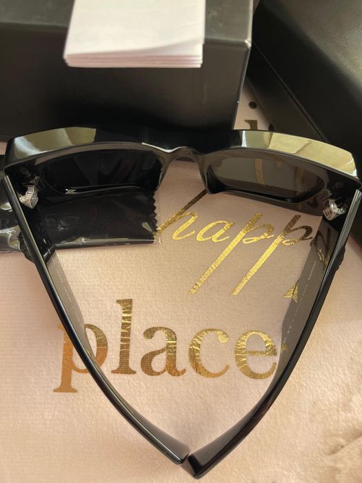 Versace Feminini Ochelari de soare cu Negru Cadru și Negru Lentilă