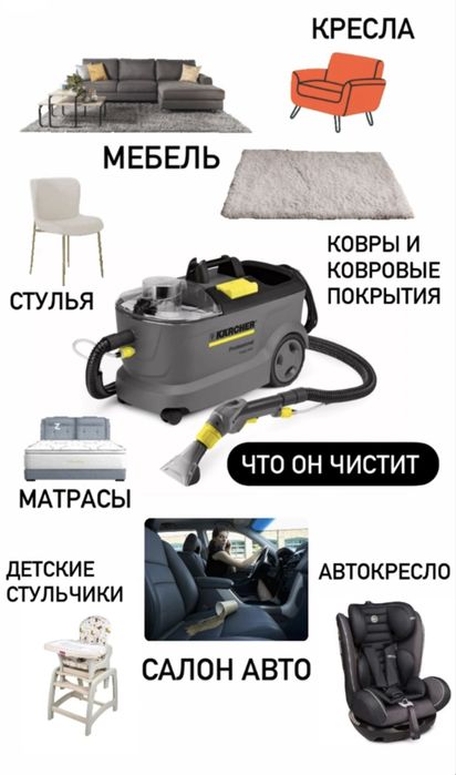 химчистка мебели