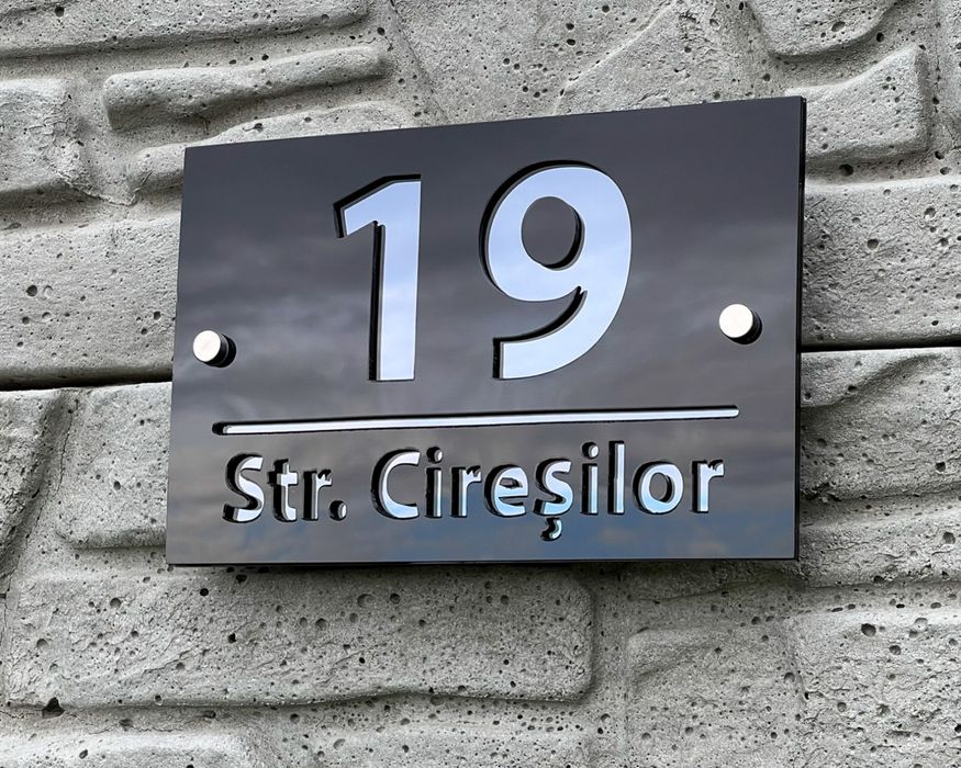 Numere de casa din plexiglas