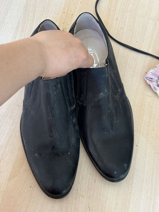 Кожанные мужские туфли