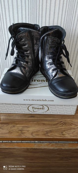 Ботинки кожаные на девочку