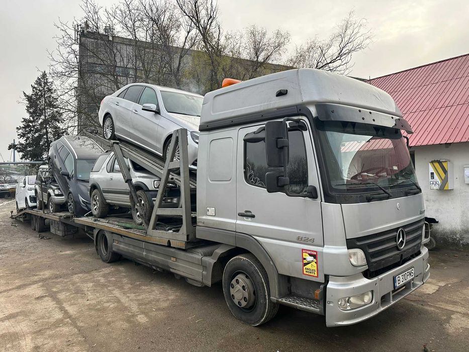Mercedes-Benz Atego 824 + Kuvvelti SK50 -> Transportor Auto 5 pozitii