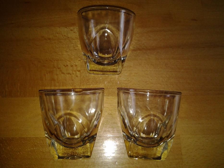 Set 3 Pahare sticla aperitiv 6 cm