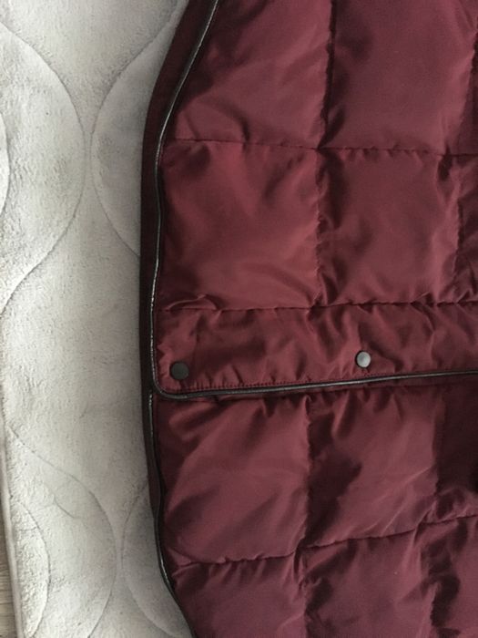 Дълго зимно яке в цвят бордо размер L