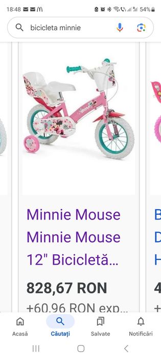 Vând bicicleta minnie pentru copiii!