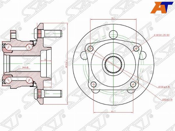 Ступичный узел Toyota Avensis
