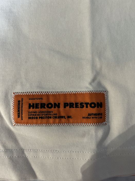 Heron Preston Flaming Skull T-shirt
