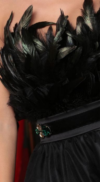 Черна къса рокля