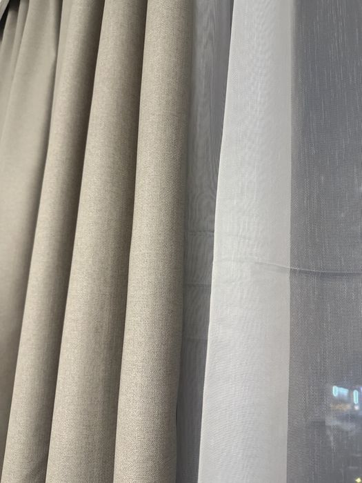 Срочно продам шторы с тюлью!