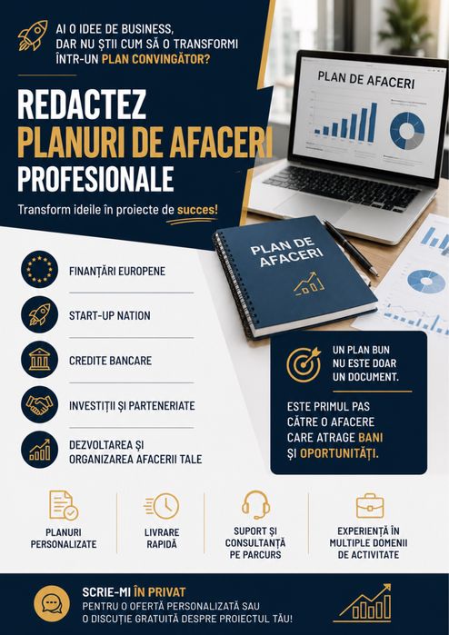 Redactez planuri de afaceri