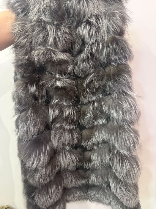 Жилет чернобурка