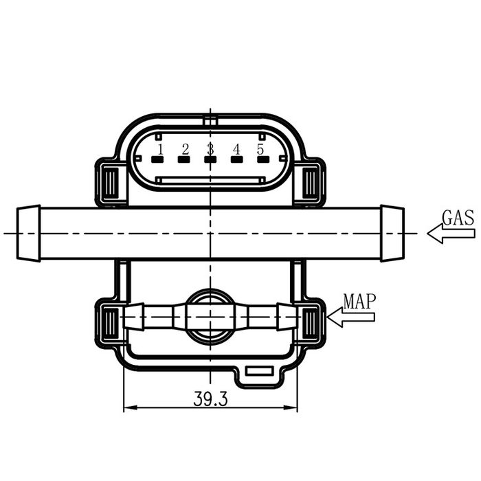 Датчик давления гбо MAP SENSOR PS-02 PLUS доработанный