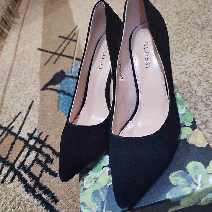 Туфли замшевые и матовые